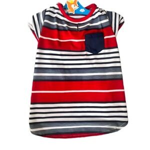 (NWOT) Bond & Co. Stripes Dog Tee T-Shirt – Medium, Red, White, and Blue